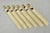 Vintage Japanese Oriental Chopsticks in Custom Silk Gold Sleeves - 6 Pc Set For Sale - Image 10 of 10