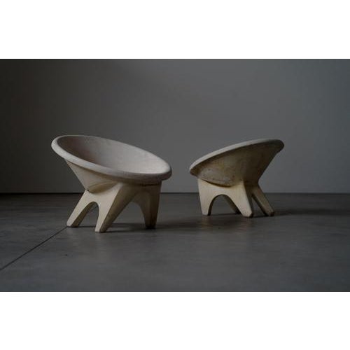 Concrete Sphere Garden Chairs, Italy, 1960s, Set of 2 For Sale - Image 3 of 7