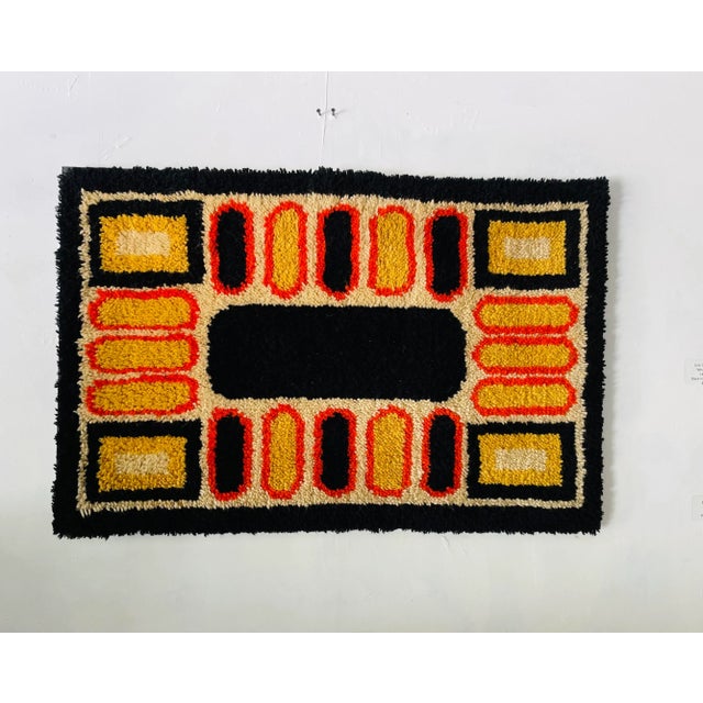 Wood Midcentury Geometric Handmade Latch Hook Wall Art For Sale - Image 7 of 7