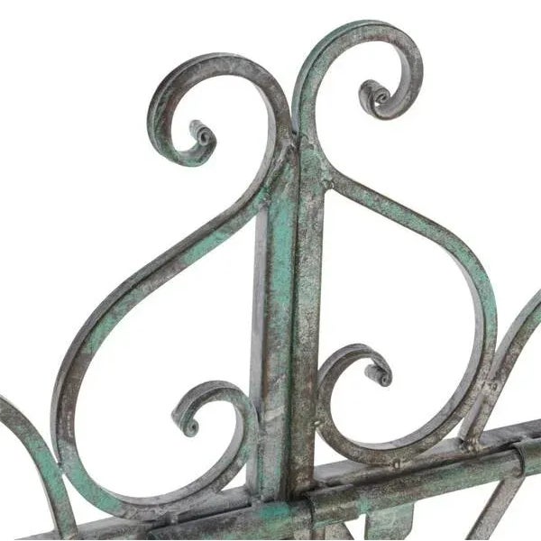 Contemporary Outdoor Beatrix Arbor - Antique Green For Sale - Image 3 of 11