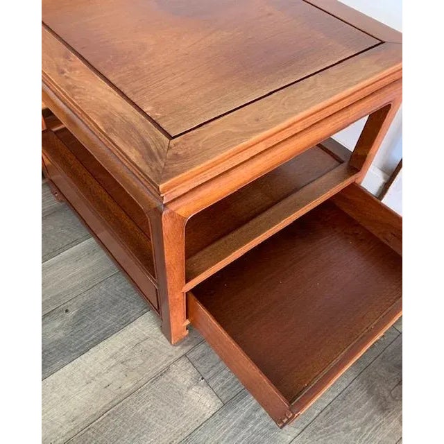 Auburn 1960s Vintage Solid Rosewood Chinese End Tables For Sale - Image 8 of 12