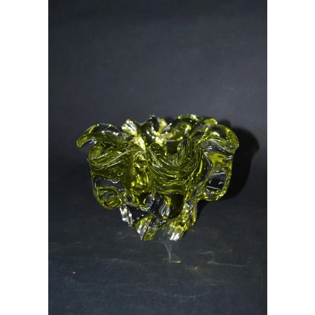 Large Murano Glass Floral Shell Ashtray, Italy, 1970s For Sale - Image 4 of 10