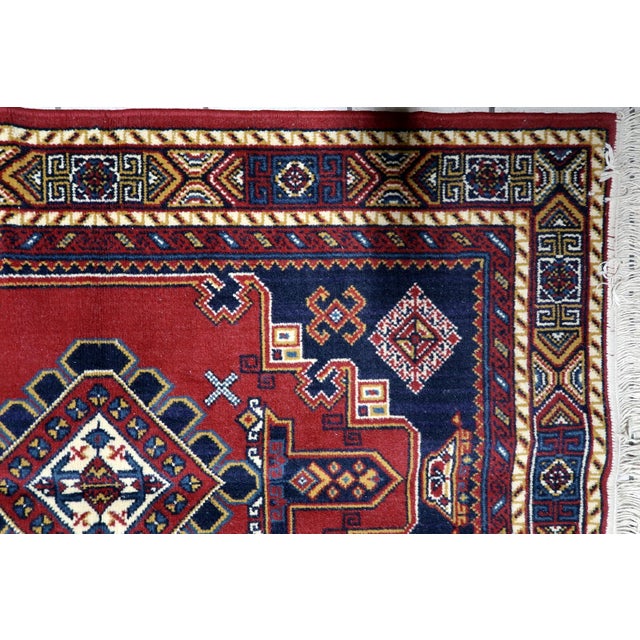 1950s 1950s, Vintage European Persian-Style Shiraz Rug 3 X 4 For Sale - Image 5 of 12
