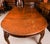 Brown Antique Queen Anne Revival Burr Walnut Dining Table and Chairs, 19th Century, Set of 9 For Sale - Image 8 of 18