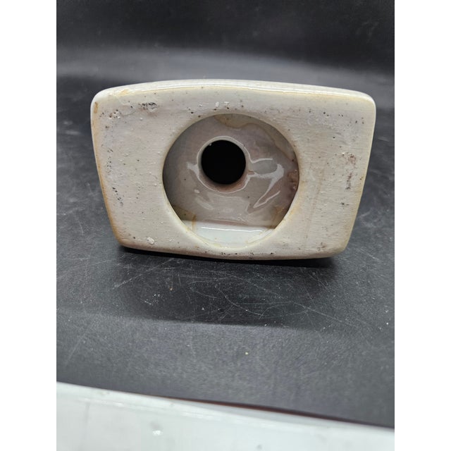 Contemporary Vintage Ceramic Palmistry Hand Statue Tattooed Fortune Teller Hand For Sale - Image 3 of 3