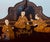 Late 19th Century Antique Meiji Period Japanned Letter Holder,Chinoiserie For Sale - Image 5 of 18