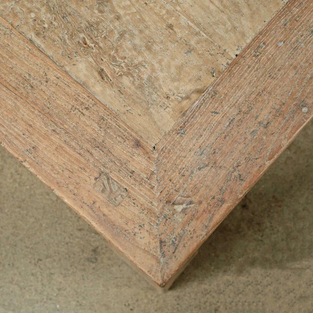 Wood Vintage Weathered Natural Ming Style Coffee Table - Extra Large, 89″ Wide For Sale - Image 7 of 7