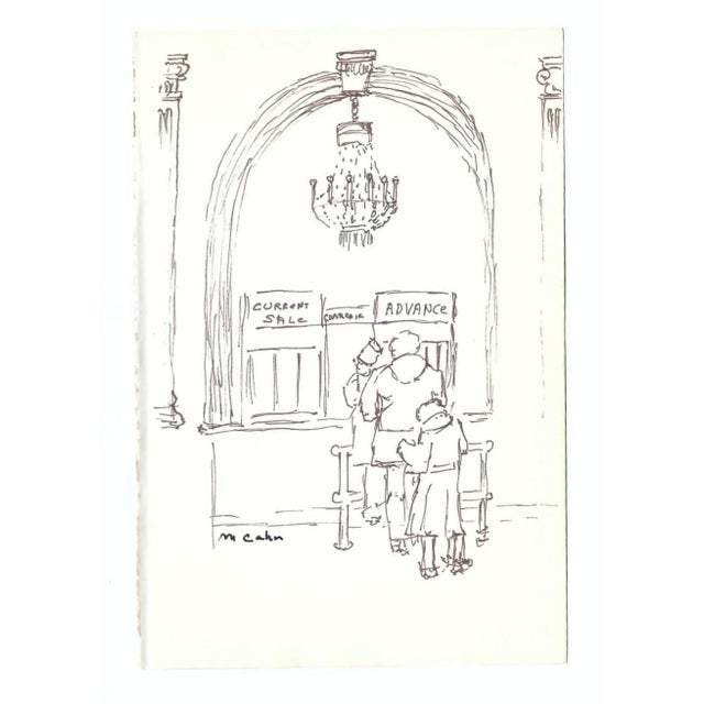 Drawing of the Carnegie Hall interior by New York artist Myriam Cahn (1933-2018). Salmagundi Club named an award after her...