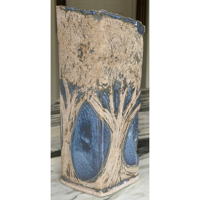Arts & Crafts Style Studio Art Pottery Vase in Tree Motif For Sale In Seattle - Image 6 of 10