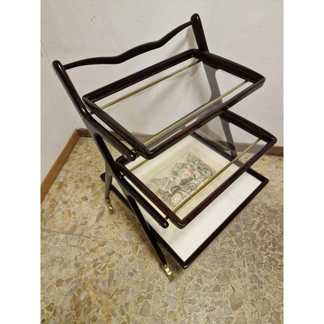 1960s Wooden Trolley by Ico & Luisa Parisi, 1960s For Sale - Image 5 of 13