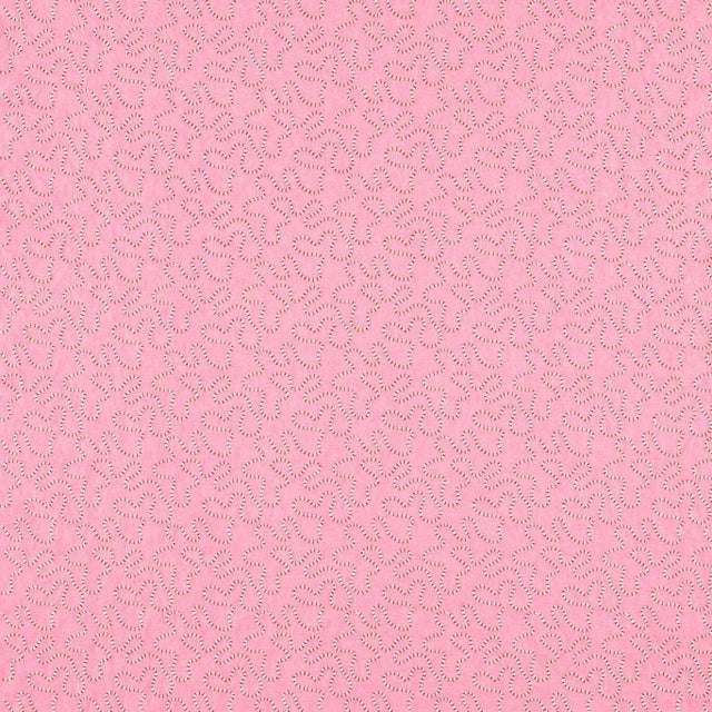 Harlequin Wiggle Fabric in Rose Quartz/Ruby For Sale