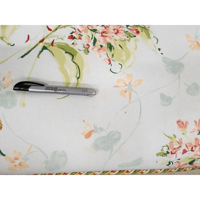 Shabby Chic Ottoman Designer Cottage Pouf For Sale - Image 11 of 12