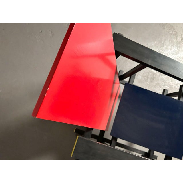 Red Red and Blue Chair by Gerrit Rietveld for Gerard Van De Groenekan, 1970 For Sale - Image 8 of 13