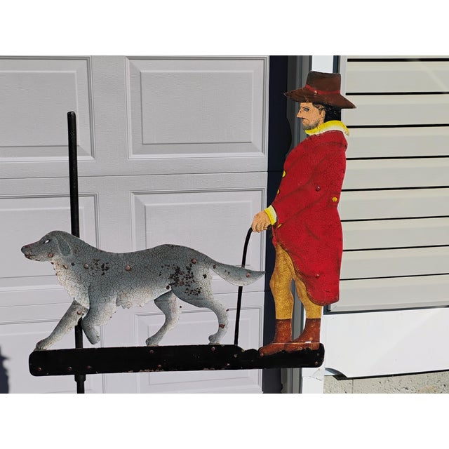 Metal Antique German Design Wrought Iron Weather Vane For Sale - Image 7 of 7