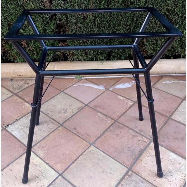 Vintage Bistro Side Table in Marble and Iron, 1930s, Set of 2 For Sale - Image 11 of 16