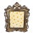 Antique Early 20th-Century Ornate Cast Metal Rococo Revival Picture Frame, Circa 1920s–1940s For Sale