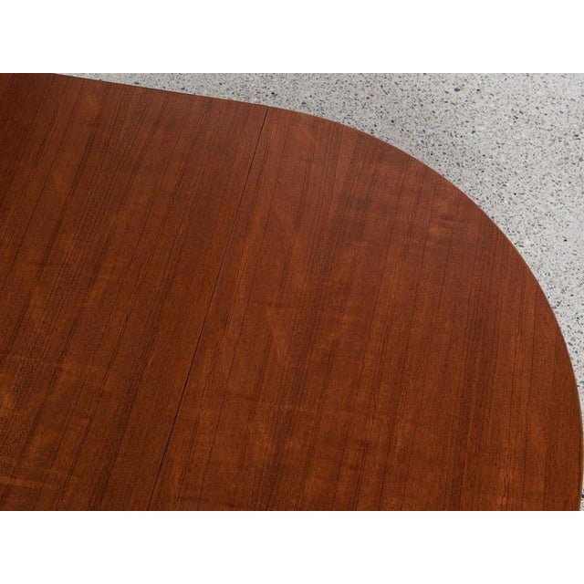 Midcentury Modern Danish Round Teak Dining Table with Two Extensions, 1960s For Sale - Image 12 of 13
