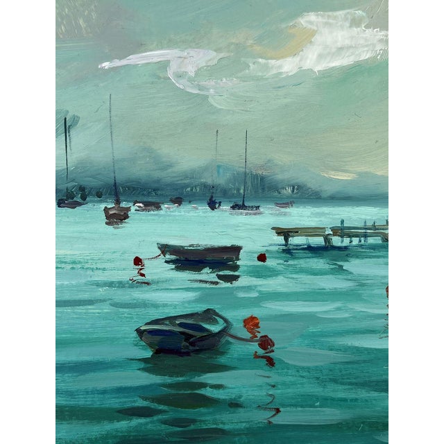 Oil Painting Evening Sunset at Sea Yuriy Suprunchuk For Sale - Image 4 of 11