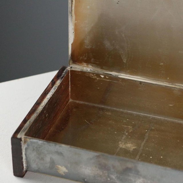 Metal and Wood Jewelry Box For Sale - Image 6 of 9