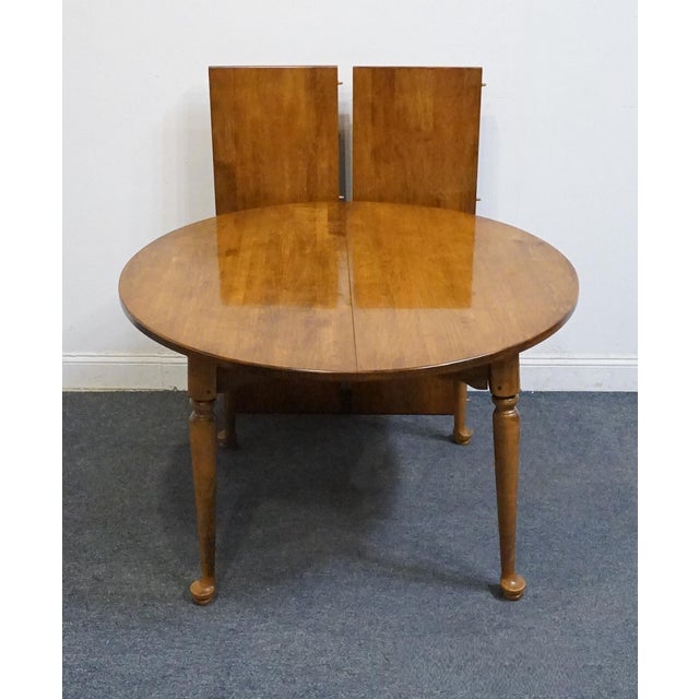 Brown Ethan Allen Circa 1776 Collection Solid Maple Early American 74" Dining Table 18-6803 For Sale - Image 8 of 11