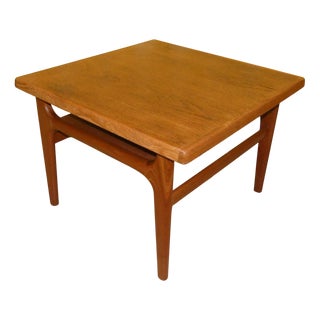 Vintage Small Coffee Table in Teak by Niels Bach, 1960s For Sale