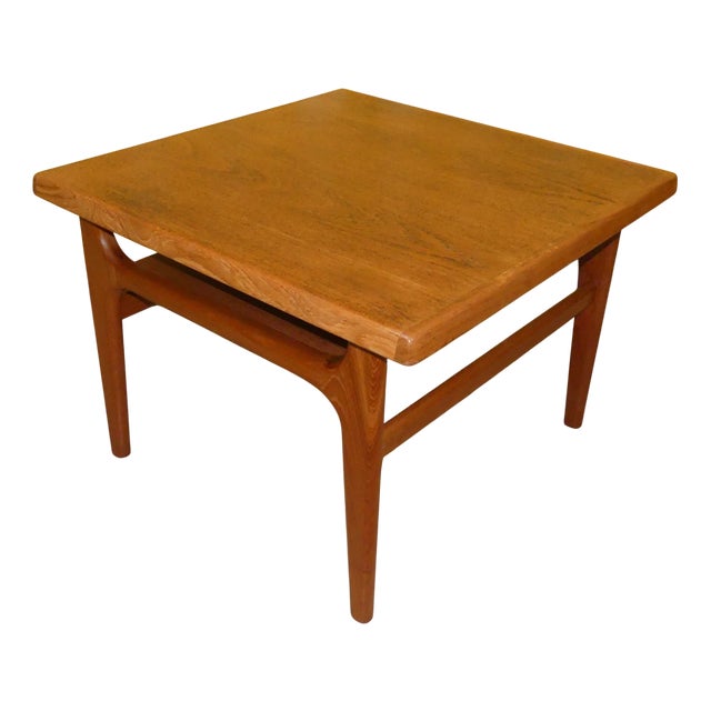 Vintage Small Coffee Table in Teak by Niels Bach, 1960s For Sale