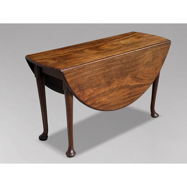 18th Century George II Mahogany Drop-Leaf Dining Table, 1760 For Sale - Image 11 of 13