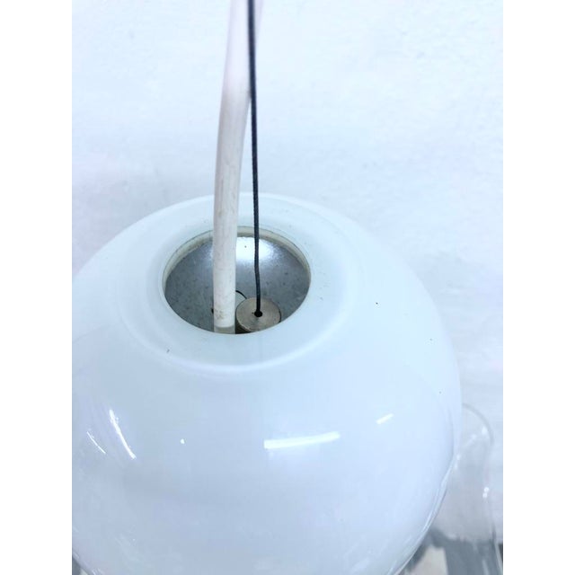 Italian Murano Glass Pendant Lamp by Renato Toso & Roberto Pamio for Leucos, 1970s For Sale - Image 4 of 10
