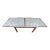 Mid-Century Satined Glass Extendable Dining Table For Sale - Image 4 of 11
