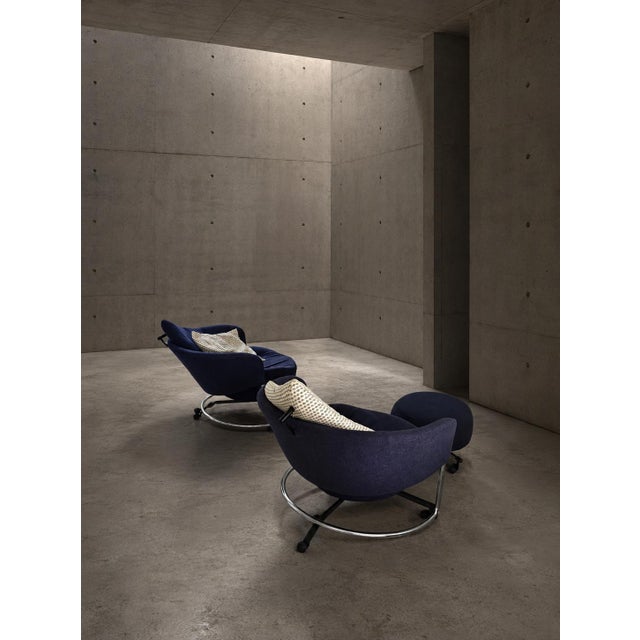 Girotonda Lounge Chairs and Ottoamn by Francesco Binfaré for Cassina, 1990s, Set of 3 For Sale - Image 4 of 9