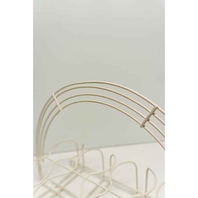 Mid Century Modern White Metal 8 Drinks Caddy For Sale In Louisville - Image 6 of 9