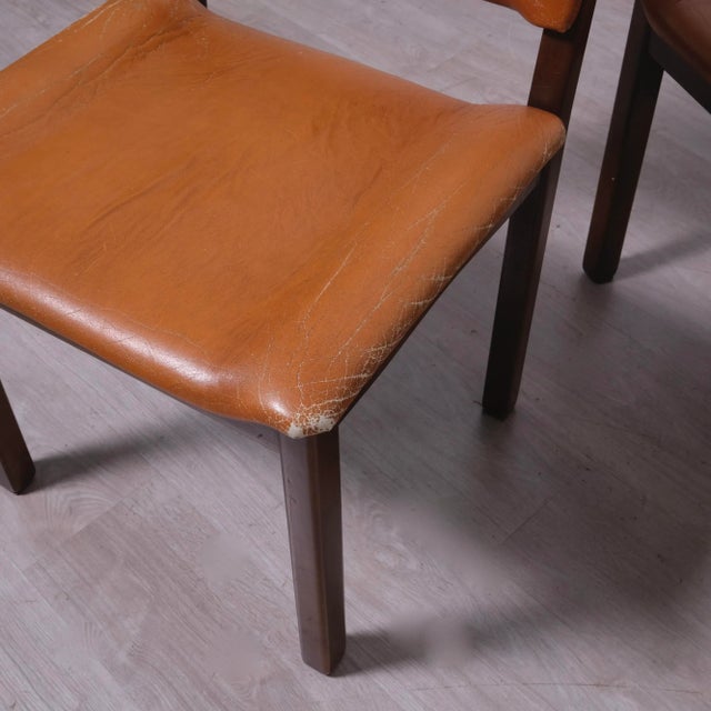 Vintage Leather Chairs, 1970s, Set of 4 For Sale - Image 18 of 18