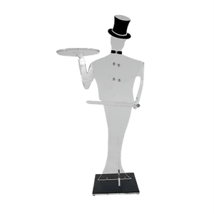 Vintage Acrylic Glass Dress &amp; Present Boy Valet