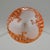 Orange French Art Deco Pendant Light by Le Verre Francais Schneider - 1925 Cameo Lantern France For Sale - Image 8 of 15