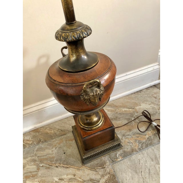 Frederick Cooper Vintage Frederick Cooper Wood Urn Table Lamps- a Pair For Sale - Image 4 of 6