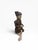 Wood Mid 20th Century Hand-Carved Chinese Figural Sculpture of Seated Musician With Drum For Sale - Image 7 of 14
