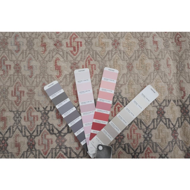 1960s Vintage Faded Turkish Jajim Kilim Rug 5'3'' X 7'11'' For Sale - Image 12 of 13