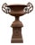 Large Cast Iron Vase with Column For Sale