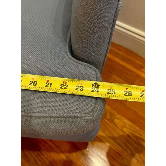 Mid 20th Century Powder Blue Mid-Century Modern Style Accent Chair For Sale In New York - Image 6 of 8