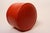 1960s Mid-Century Modern Orange Pouf / Foot Stool / Ottoman For Sale - Image 5 of 16