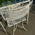 Mid Century Patio Set Outdoor Dining Table & Chairs Distressed Italian Garden Furniture For Sale - Image 6 of 12