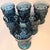 Mid 20th Century Vintage Aquamarine Footed Goblets- Set of Six For Sale - Image 5 of 10