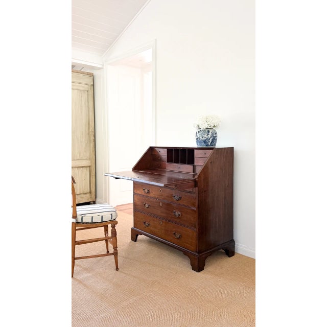 Antique 18th-Century Drop Front Desk, 1770’s For Sale - Image 4 of 7