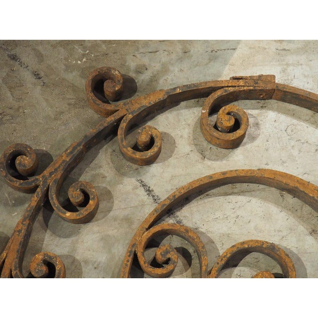 Metal Set of Antique French Wrought Iron Scrolling Elements, Early 1800s For Sale - Image 7 of 18