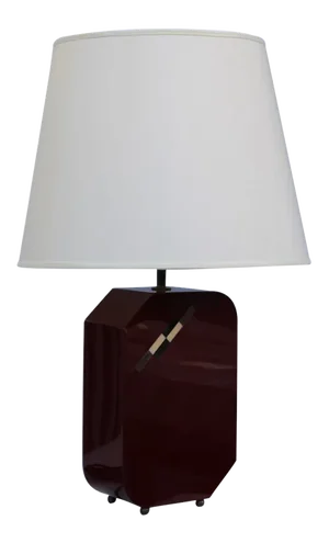 Italian Bordeaux Bakelite Table Lamp, 1970s