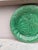 French Country French Green Majolica Leaves Plate Salins, Circa 1890 For Sale - Image 3 of 7