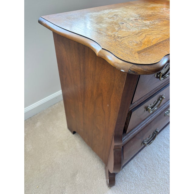 1980s Vintage Baker Furniture Walnut Bombay Chest For Sale - Image 5 of 11