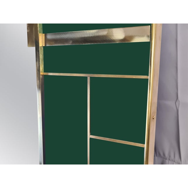 Not Yet Made - Made To Order Wall Mirror in Green Murano Glass and Carved Brass from Justfurnituress SRL For Sale - Image 5 of 5