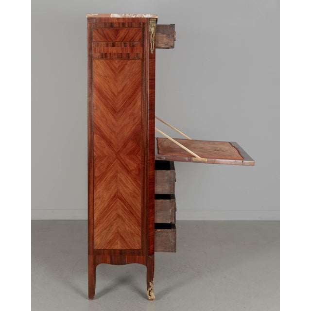 Wood 19th Century Louis XVI Style Secretaire a Abattant For Sale - Image 7 of 15