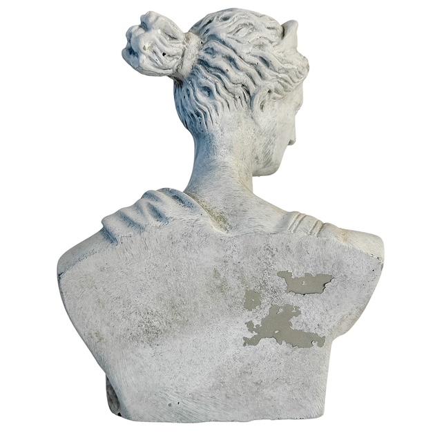 Late 20th Century Classical Diana of Versailles Concrete Bust For Sale - Image 4 of 5